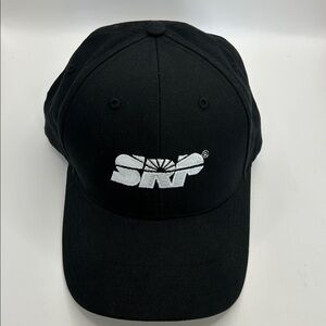 SRP Black Baseball Cap Velcro back. Salt River Project